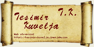 Tešimir Kuvelja vizit kartica